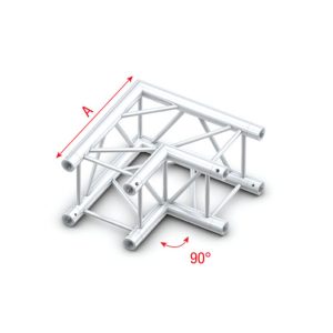 Deco-22 Quatro Truss - Corner QCM21 - 90° corner - Onlinediscowinkel.nl