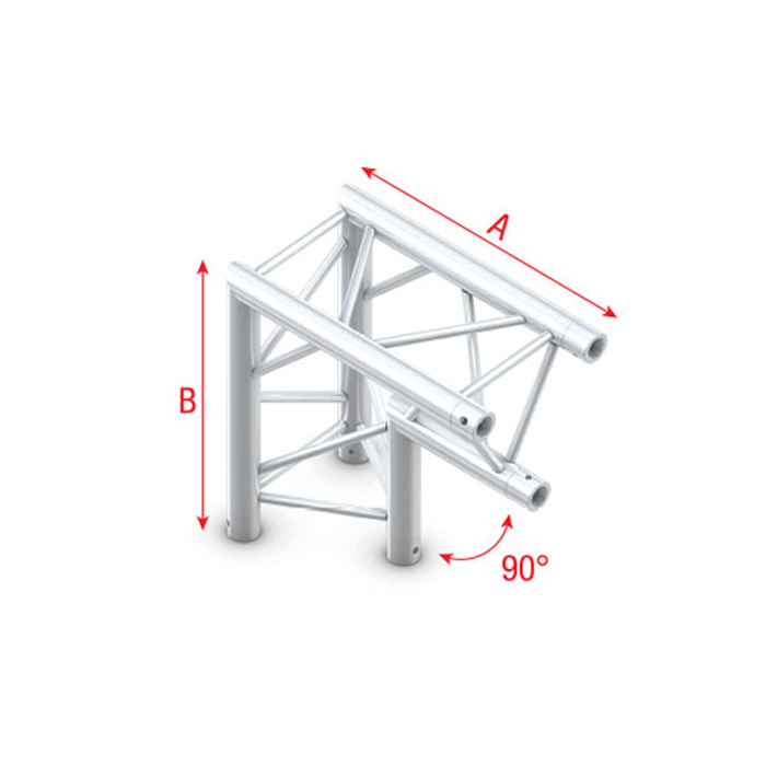 Deco-22 Triangle truss - apex down - Onlinediscowinkel.nl