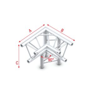 Deco-22 Triangle truss - down right - apex down - Onlinediscowinkel.nl