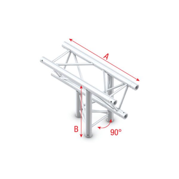 Deco-22 Triangle truss - T-Cross up/down 3-way - Onlinediscowinkel.nl