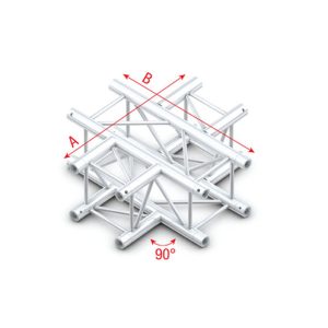 Pro-30 Square F Truss - 4-way -71cm - Onlinediscowinkel.nl