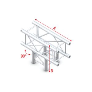 Pro-30 Square F Truss - T-Cross 3-way - 71cm - Onlinediscowinkel.nl