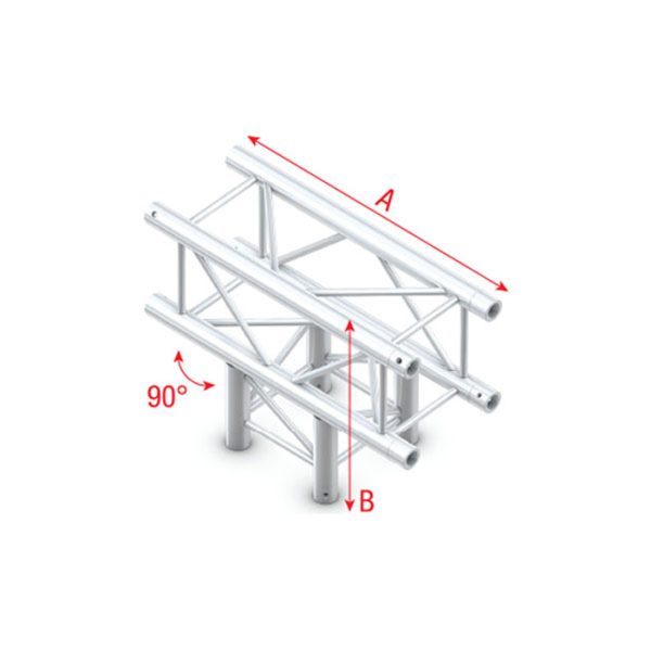 Pro-30 Square F Truss - T-Cross 3-way - 71cm - Onlinediscowinkel.nl