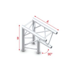 Pro-30 Triangle F Truss - Corner apex down - Onlinediscowinkel.nl