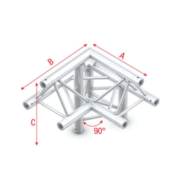 Pro-30 Triangle F Truss - Corner down right - apex up - Onlinediscowinkel.nl