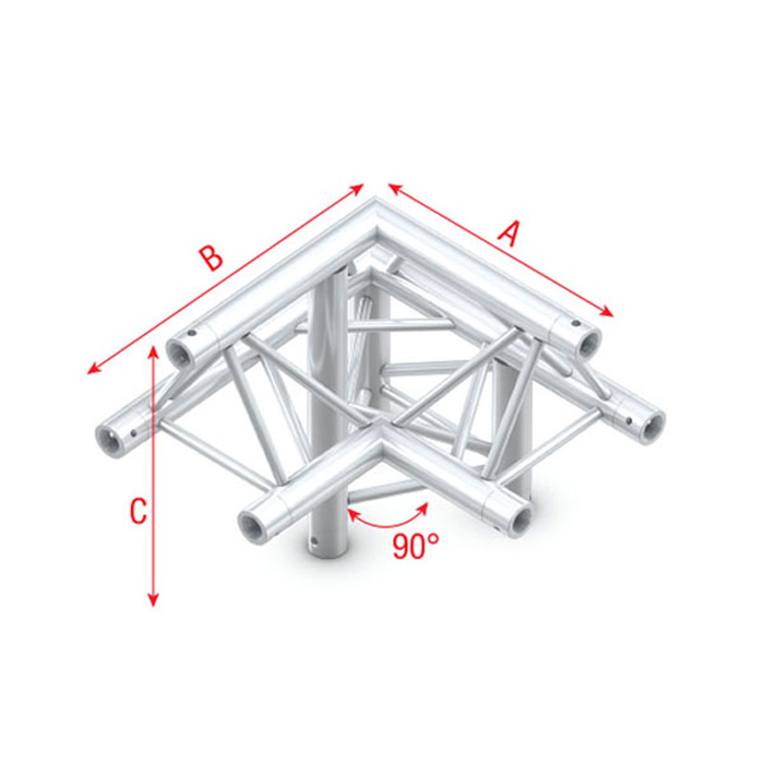 Pro-30 Triangle F Truss - Corner down right - apex up - Onlinediscowinkel.nl