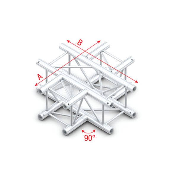 Pro-30 Square G Truss - Cross 4-way -71cm - Onlinediscowinkel.nl