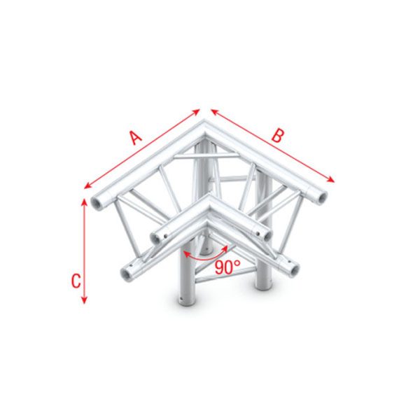 Pro-30 Triangle G Truss - Corner down right - apex down - Onlinediscowinkel.nl