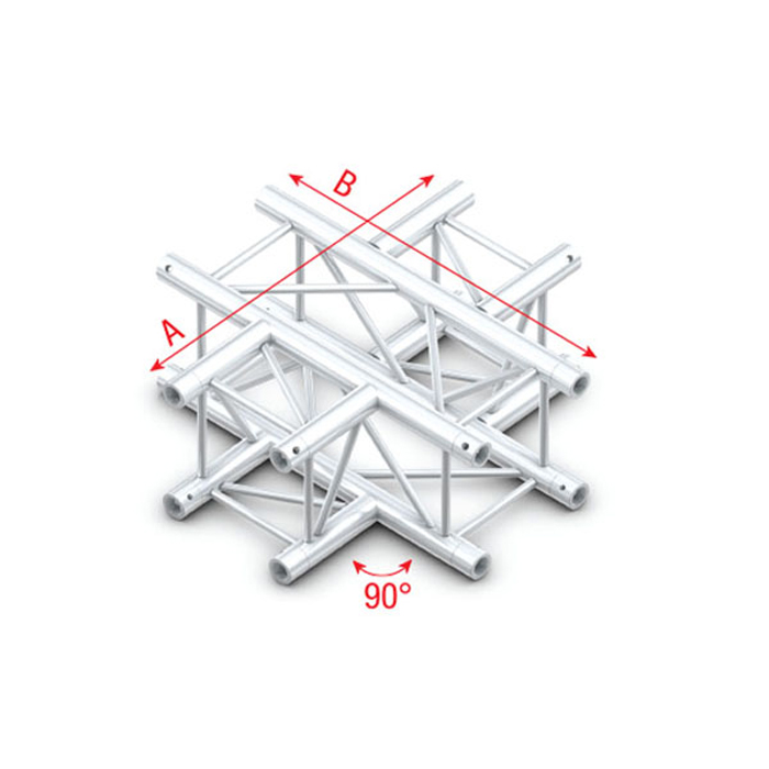 Pro-30 Square P Truss - Cross 4-way -71 cm - Onlinediscowinkel.nl