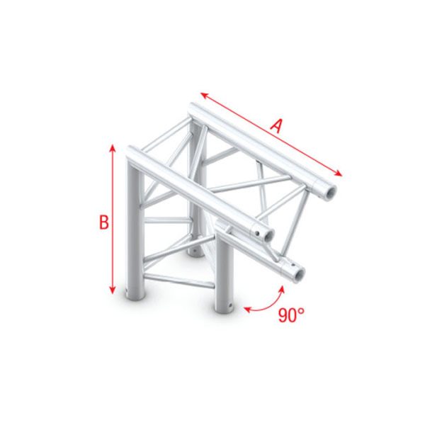 Pro-30 Triangle P Truss - Corner apex down - Onlinediscowinkel.nl