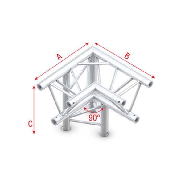 Pro-30 Triangle P Truss - Corner down left - apex down - Onlinediscowinkel.nl