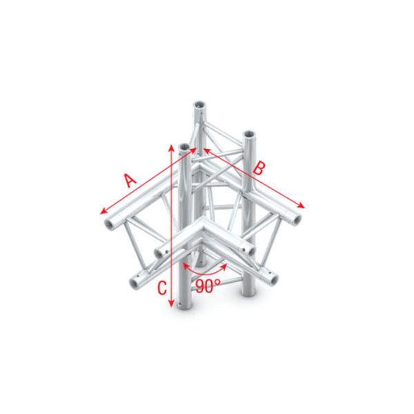 Pro-30 Triangle P Truss - T-Cross + up/down 5-way - 50 cm - Onlinediscowinkel.nl