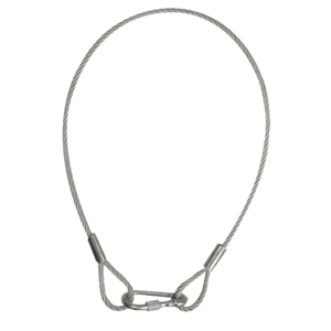 Safety Cable 6 mm WLL: 60 kg - 75 cm - silver - Onlinediscowinkel.nl