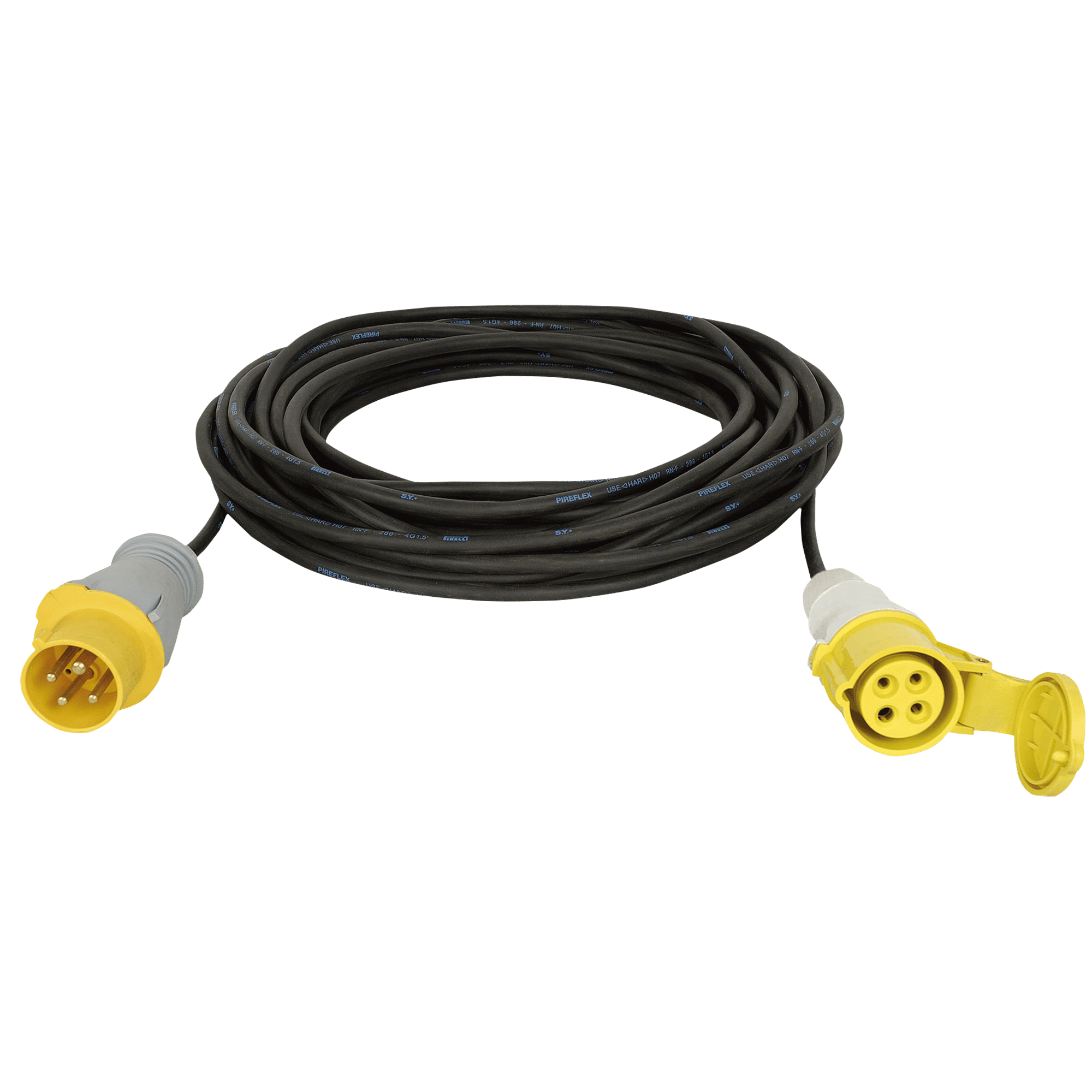 Motor cable CEE 4P 16 A Yellow - Onlinediscowinkel.nl