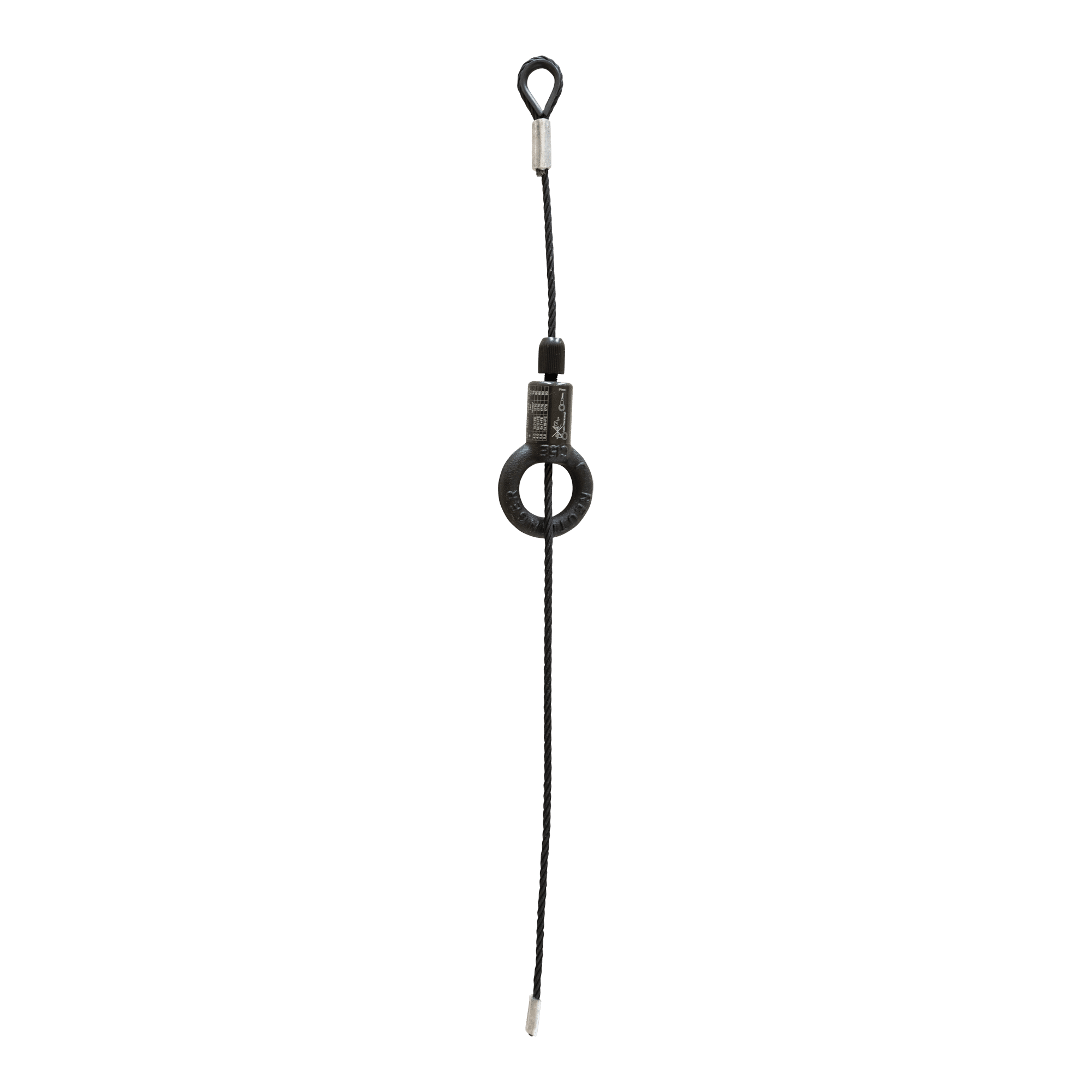 Black wire rope 6 mm - BGV-C1 - Onlinediscowinkel.nl