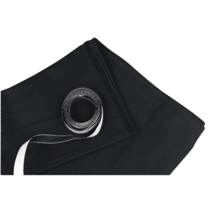 Stage Skirt Stagemolton 320 g/m² Black - 600 x 20 cm (W x H) - unpleated - Onlinediscowinkel.nl
