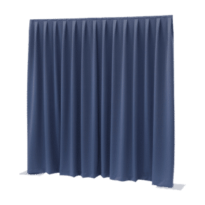 P&D Curtain Dimout 260 g/m² Blue - 330 x 300 cm (W x H) - pleated - Onlinediscowinkel.nl