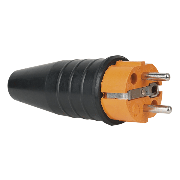 Rubber Schuko Connector Male - Onlinediscowinkel.nl