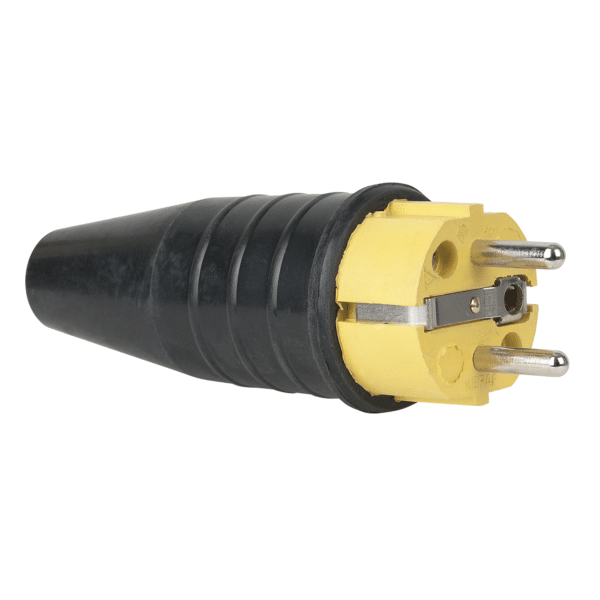 Rubber Schuko Connector Male - Onlinediscowinkel.nl