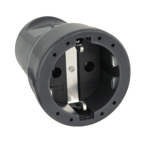 PVC Schuko Connector Female - Onlinediscowinkel.nl