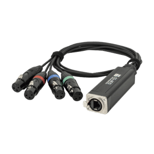 CS-4F/3 - 4-channel DMX shuttle snake via network cable - Onlinediscowinkel.nl