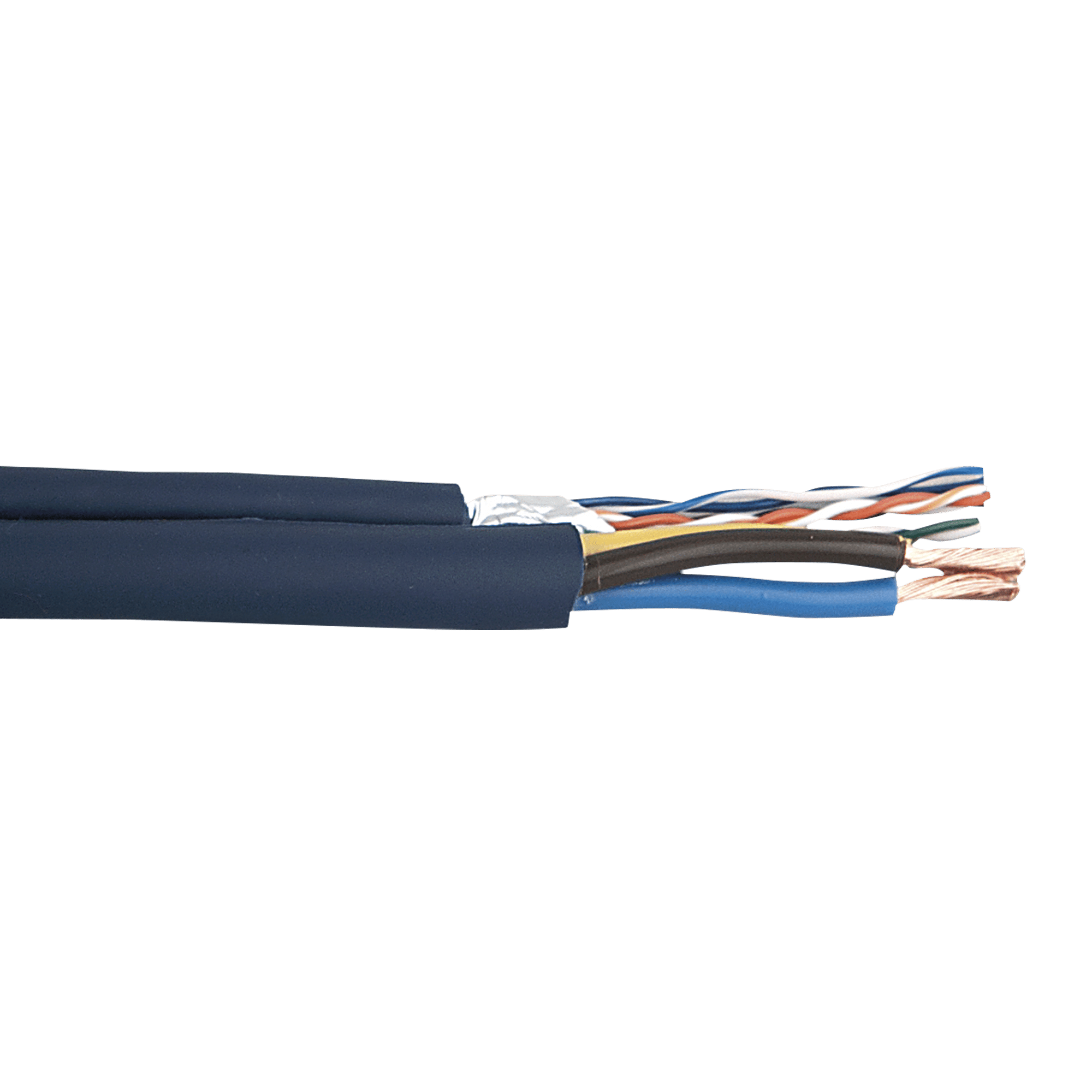 Flexible CAT5 + Power cable 3x 1.5 mm² - Onlinediscowinkel.nl