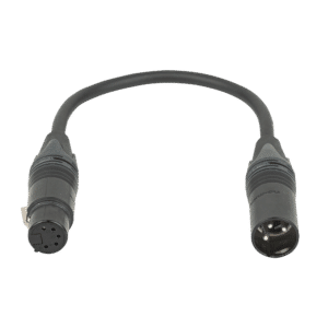 3-pin male to 5-pin female DMX adapter - Neutrik XX - Onlinediscowinkel.nl