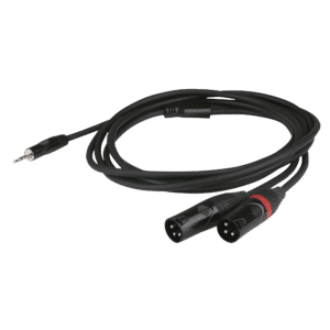 FLX46 - stereo mini-jack to 2 XLR/M 3P - Onlinediscowinkel.nl