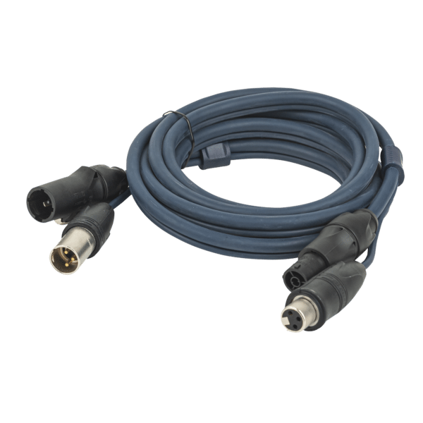 FP-15 Hybrid Cable - powerCON TRUE1 & 3-pin XLR IP - DMX / Power - Onlinediscowinkel.nl