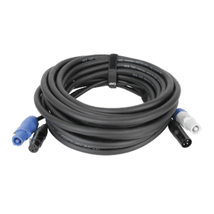 FP20 Hybrid Cable - Power Pro & 3-pin XLR - DMX / Power 15 m - Onlinediscowinkel.nl