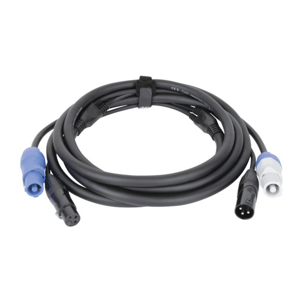 FP20 Hybrid Cable - Power Pro & 3-pin XLR - DMX / Power - Onlinediscowinkel.nl