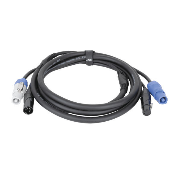 FP21 Hybrid Cable - Power Pro & 5-pin XLR - DMX / Power - Onlinediscowinkel.nl