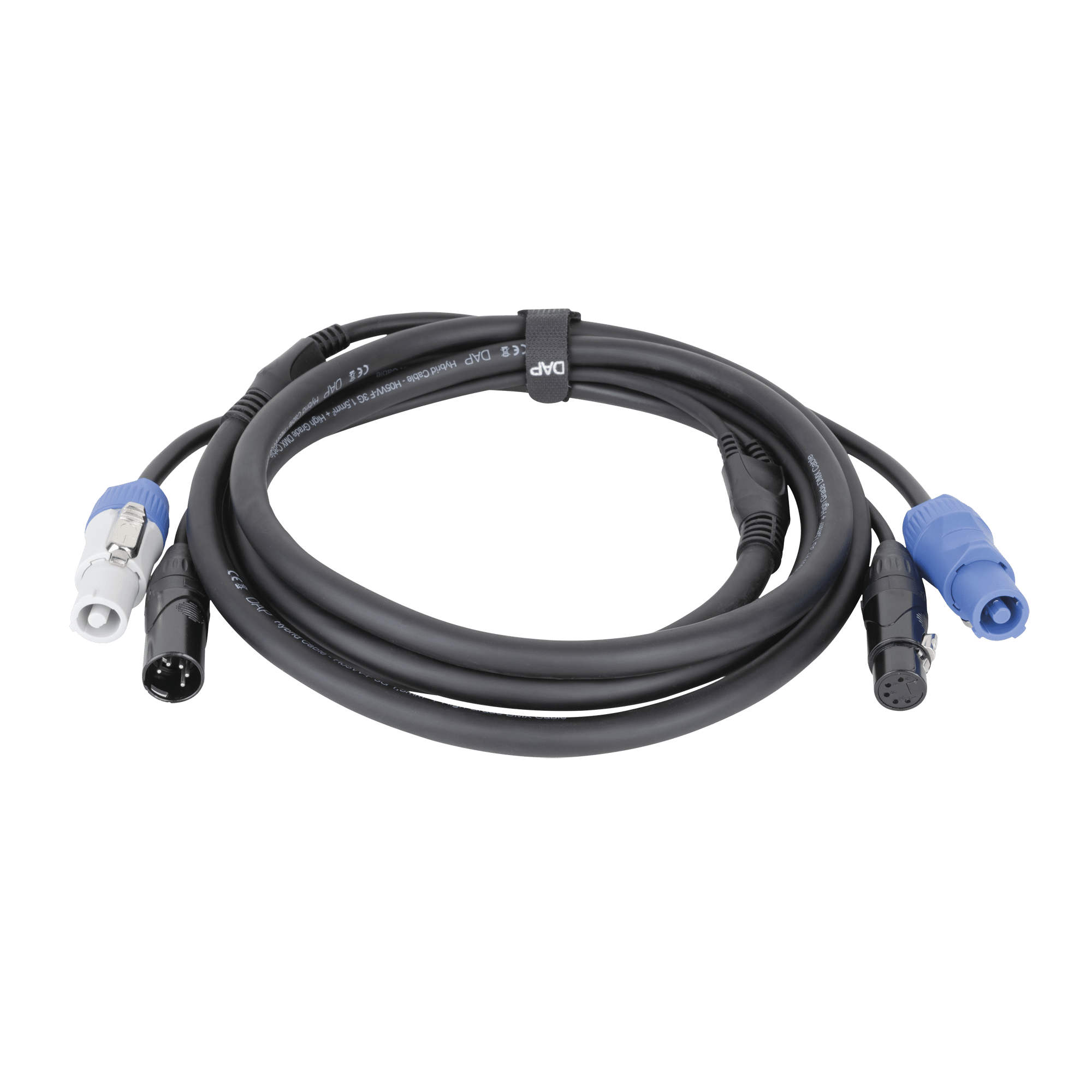 FP21 Hybrid Cable - Power Pro & 5-pin XLR - DMX / Power - Onlinediscowinkel.nl