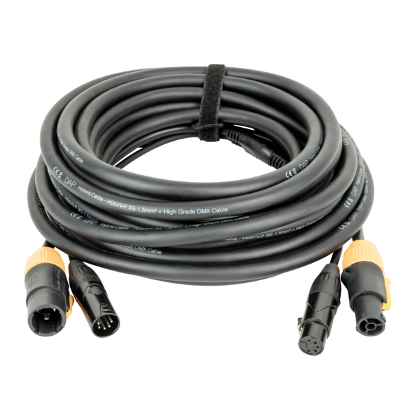 FP23 Hybrid Cable - Power Pro True & 5-pin XLR - DMX / Power - Onlinediscowinkel.nl