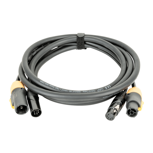 FP23 Hybrid Cable - Power Pro True & 5-pin XLR - DMX / Power - Onlinediscowinkel.nl