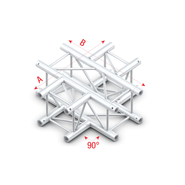 Pro-30 Square F Truss - Cross 4-way - 50 cm - Onlinediscowinkel.nl