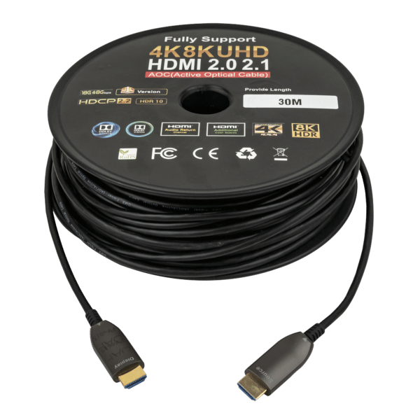HDMI 2.1 AOC 8K Fibre Cable - Onlinediscowinkel.nl