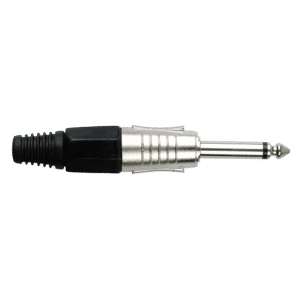 6.3 mm Jack Plug Mono Nickel housing - Onlinediscowinkel.nl