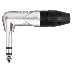 6.3 mm Right-angle Jack X-type Stereo Silver - Onlinediscowinkel.nl