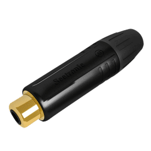 RCA Connector - Female - Black Housing - Onlinediscowinkel.nl