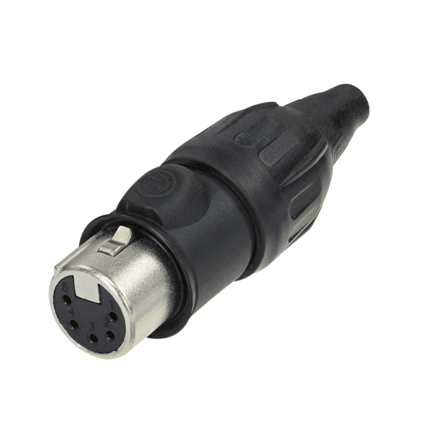 XLR 5P Connector - female TOP - Onlinediscowinkel.nl