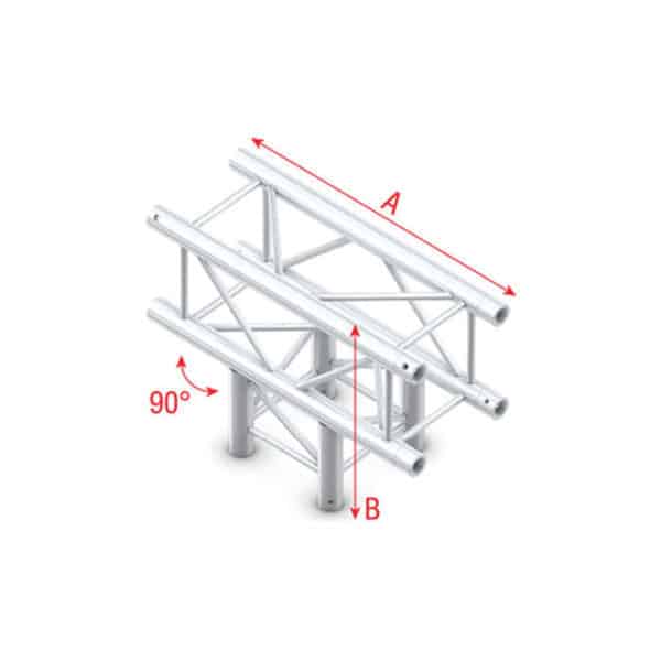 Pro-30 Square P Truss - T-Cross 3-way - 50 cm - Onlinediscowinkel.nl