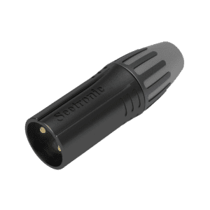 XLR 3P Connector - male Gold contacts - black housing - Onlinediscowinkel.nl