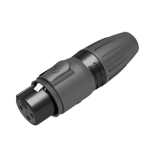 XLR 3P Connector - female - IP65 - Onlinediscowinkel.nl