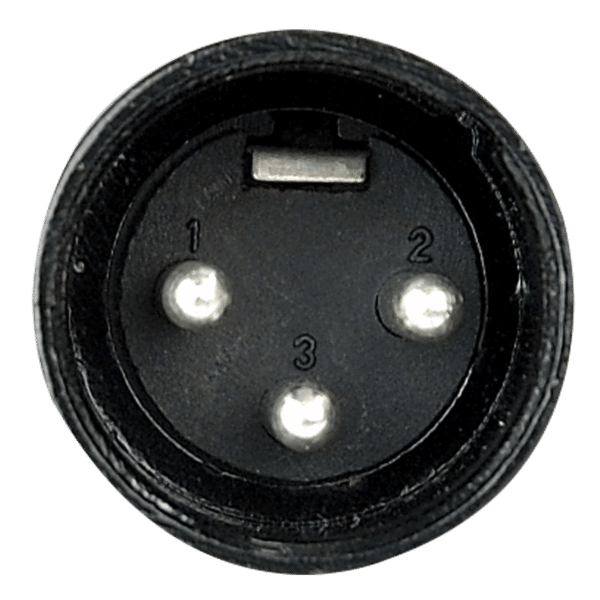 XLR 3P Connector - male - black housing - Onlinediscowinkel.nl