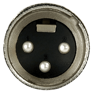 XLR 3P Connector - male - nickel housing - Onlinediscowinkel.nl