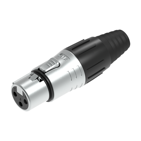 XLR 3P Connector - female - Onlinediscowinkel.nl