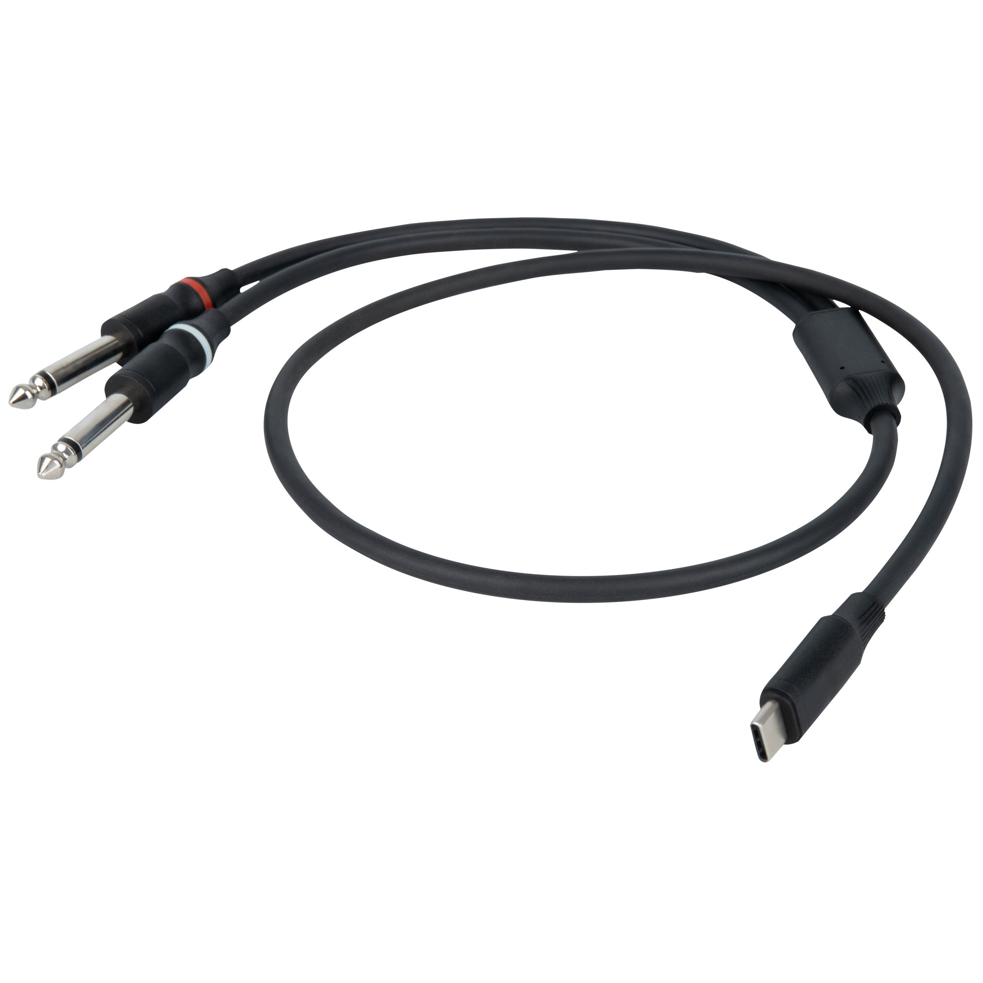 FL111 - USB-C to 2 Mono Jack L/R - Onlinediscowinkel.nl