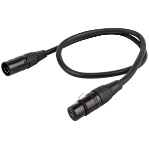 FL86 - DMX/AES-EBU XLR/M 5P to XLR/F 5P 0.75 m - Onlinediscowinkel.nl
