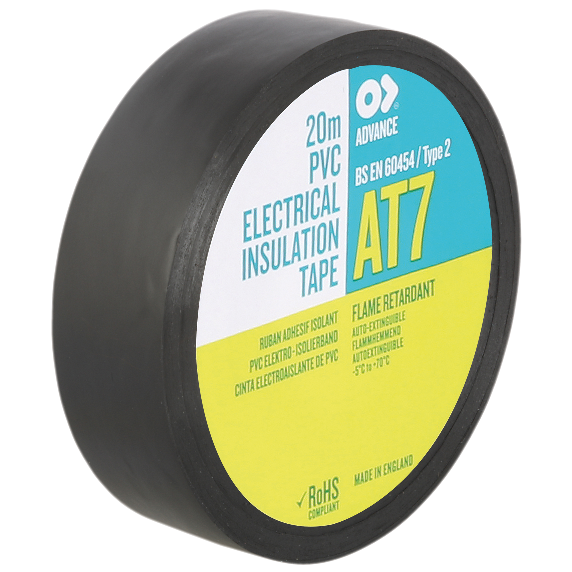 AT7 PVC Tape Black - Onlinediscowinkel.nl